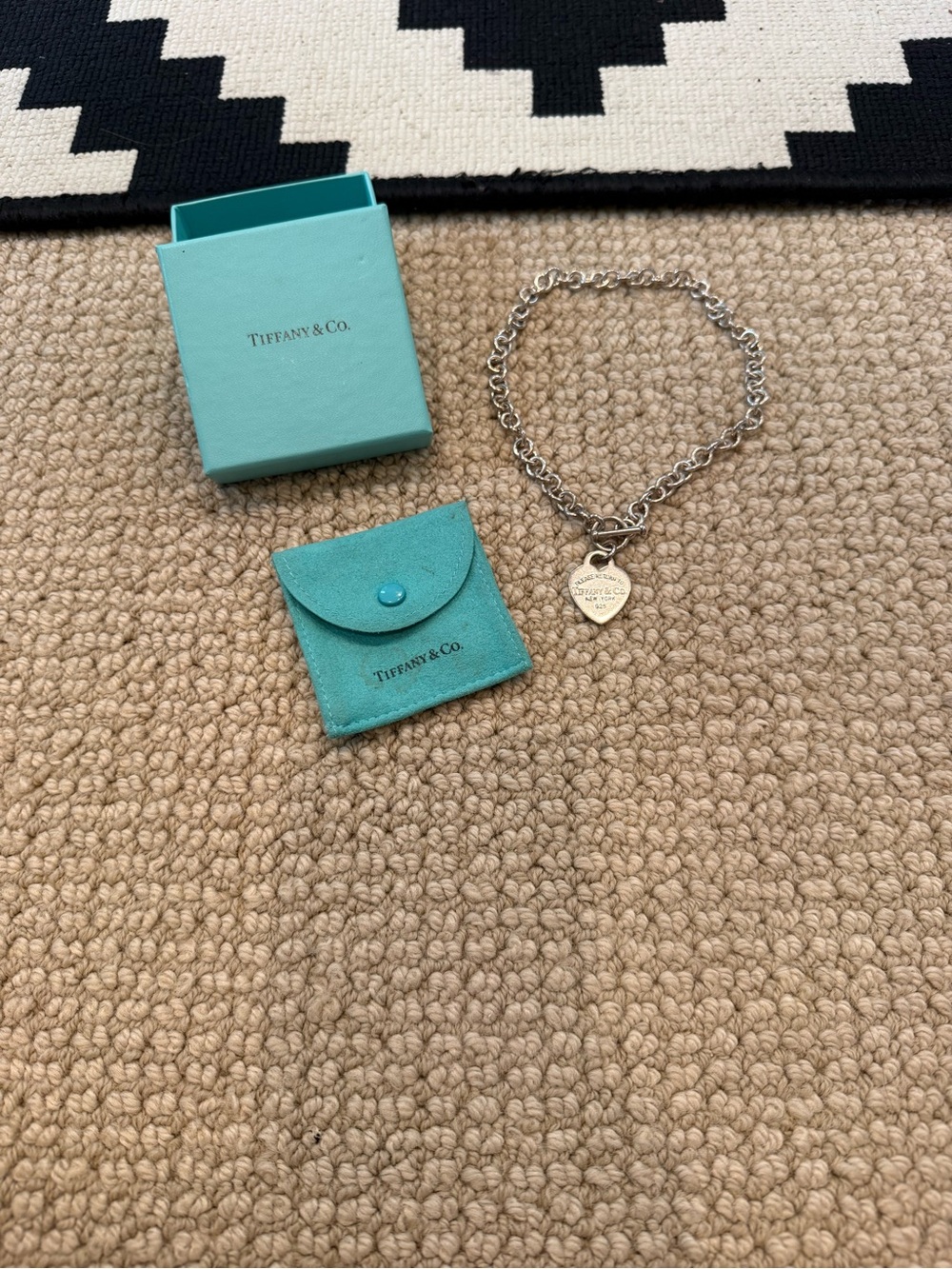 Tiffany & Co. Sterling Silver Heart Tag Toggle Necklace - Silver - Picture 3 of 3